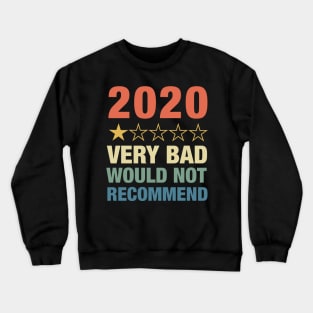 2020 One Star Rating Very Bad Would Not Recommend Review Crewneck Sweatshirt